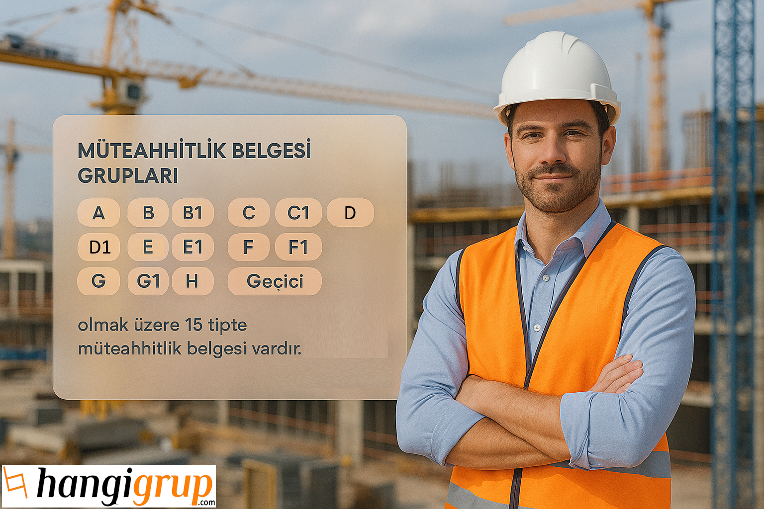 Müteahhitlik belgesi grup sınıfları tablo görseli – hangigrup.com