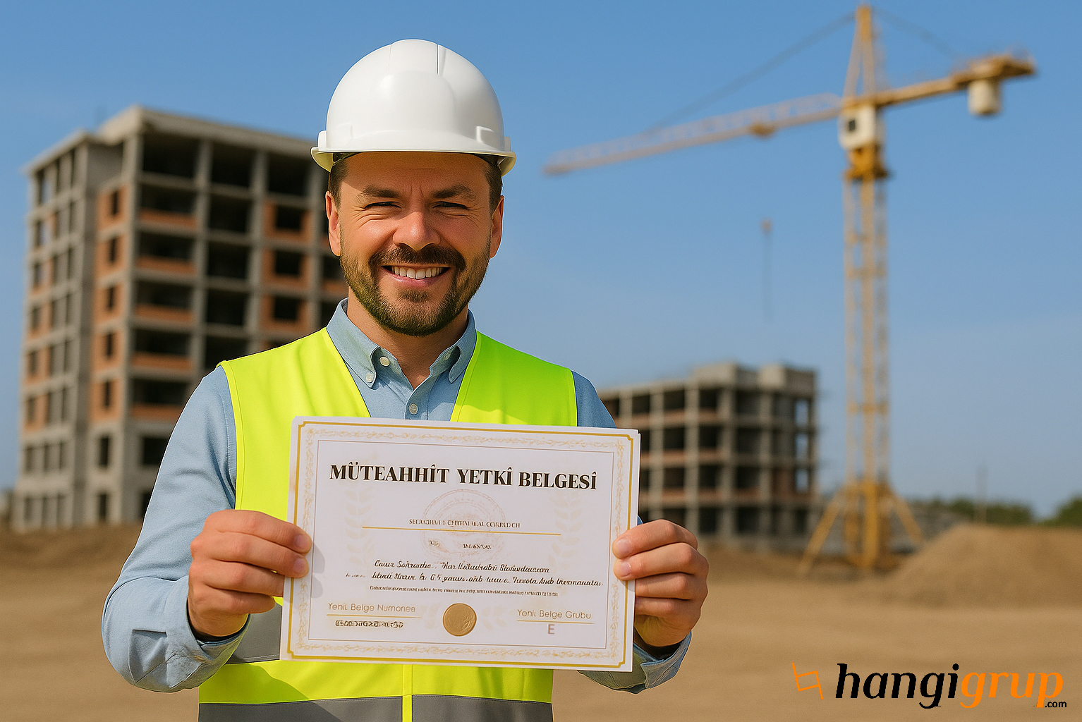 Şantiyede müteahhitlik belgesi tutan mühendis – hangigrup.com